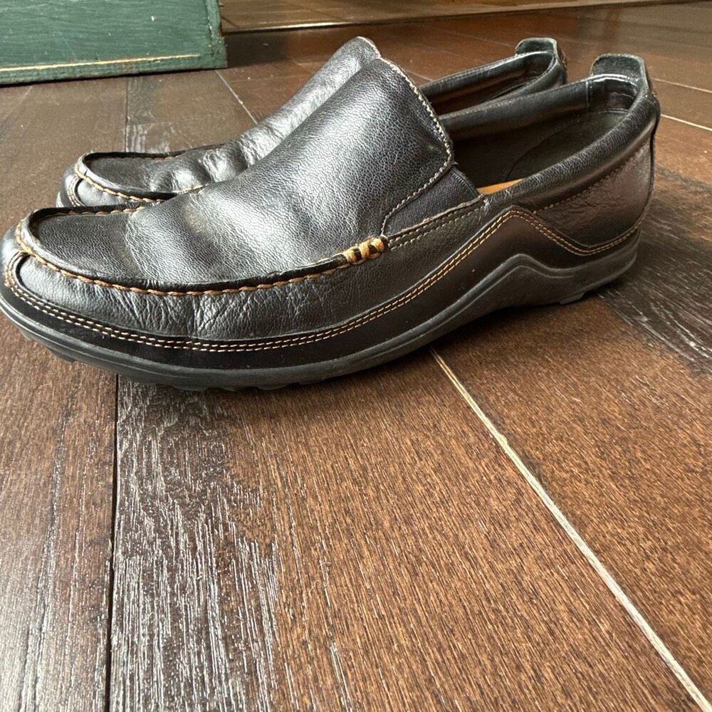 Cole Haan men’s Tucker venetian loafers brown leather slip on size 10 casual com